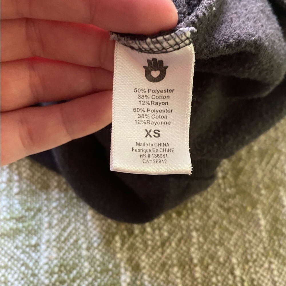 Spiritual Gangster Gray Black White Star Energy Love Light Zip Up Hoodie XS - Picture 13 of 14